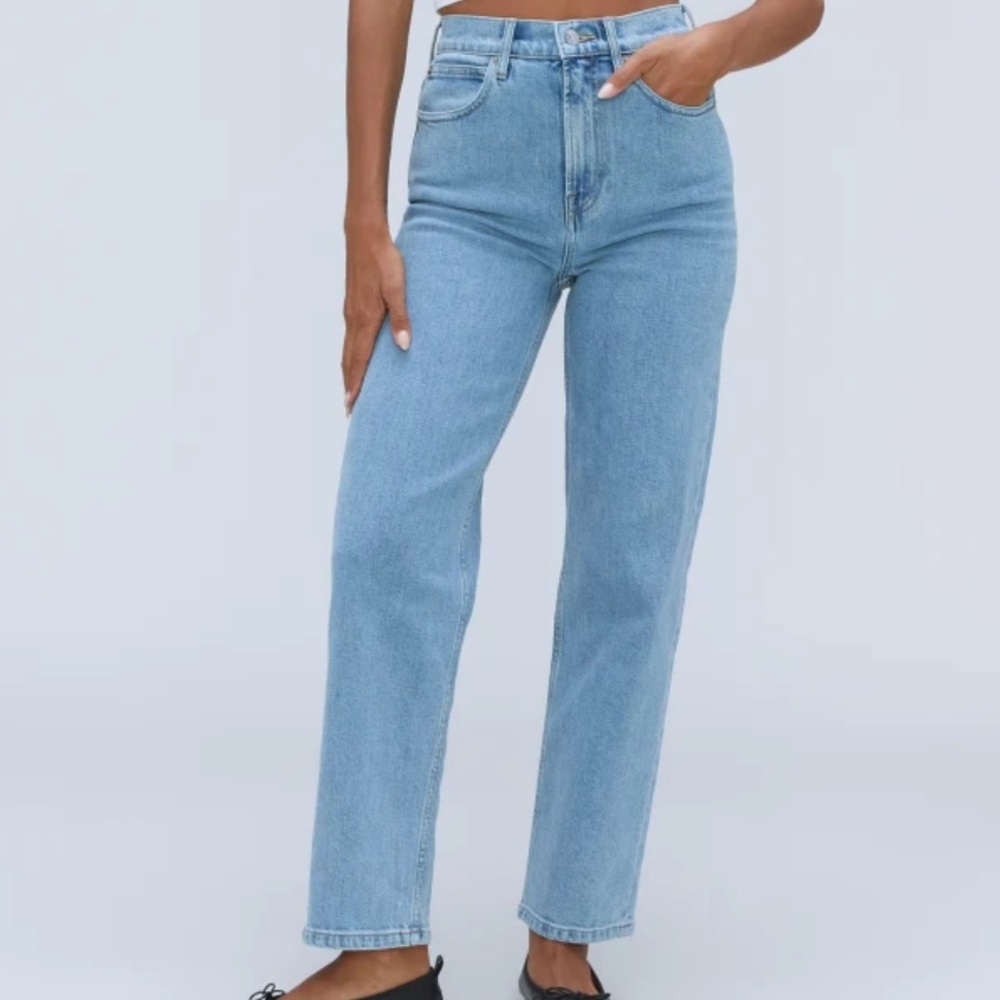 Everlane The Way High Jean Light Indigo Straight Leg Size 25 Women